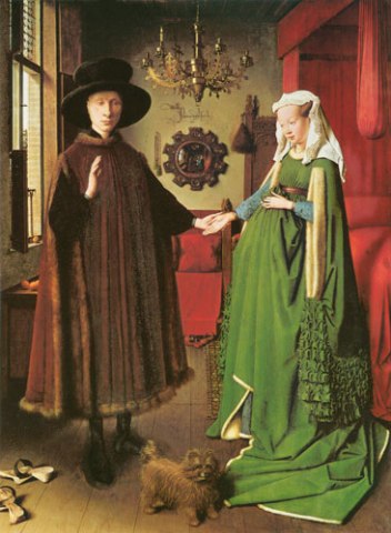17. van Eyck, Jan - Portrait Of Giovanni Arnolfini And His Wife, 1434